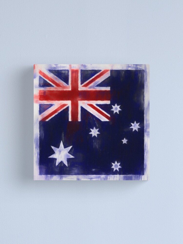 Alternate view of Australia Flag Reworked No. 2, Series 1 Canvas Print