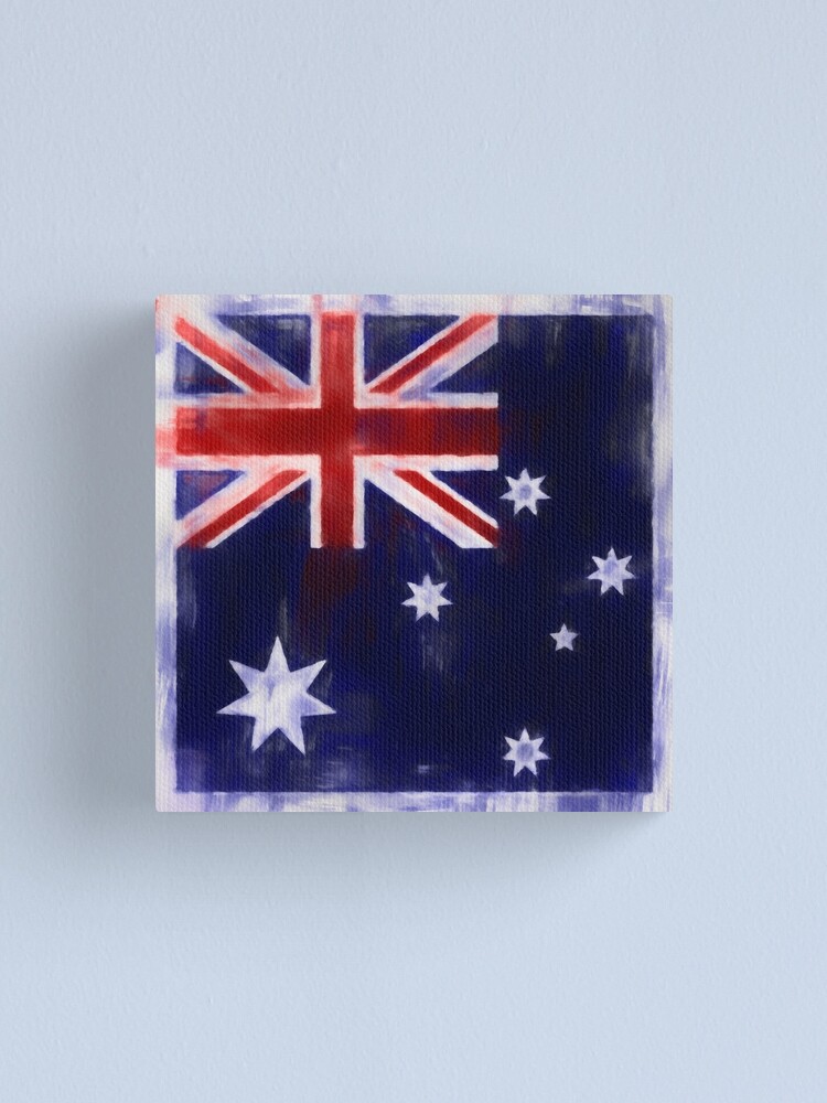 Alternate view of Australia Flag Reworked No. 2, Series 1 Canvas Print