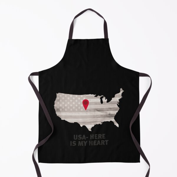 Item preview, USA Here Is My Heart designed and sold by Monikatees.