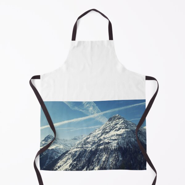 Item preview, Big mountain in snow and winter sky with clouds. Blue sky with mountains designed and sold by annamiss.