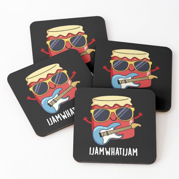 Item preview, I Jam What I Jam Funny Food Puns (Dark BG) designed and sold by punnybone.