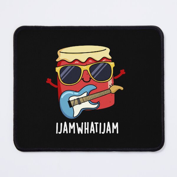 Item preview, I Jam What I Jam Funny Food Puns (Dark BG) designed and sold by punnybone.