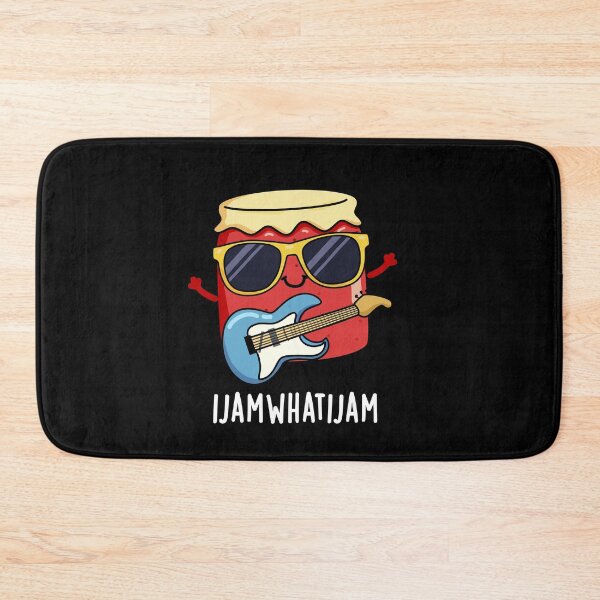 Item preview, I Jam What I Jam Funny Food Puns (Dark BG) designed and sold by punnybone.
