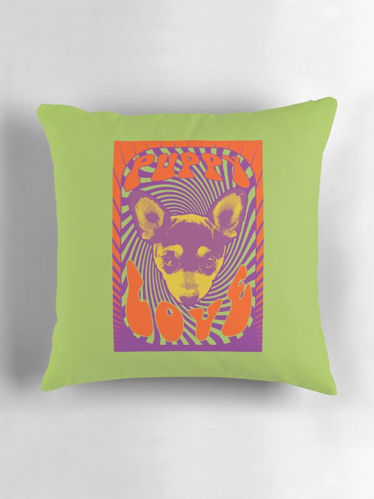 Thumbnail 3 of 4, Pillow, Puppy Love designed and sold by dmtab.