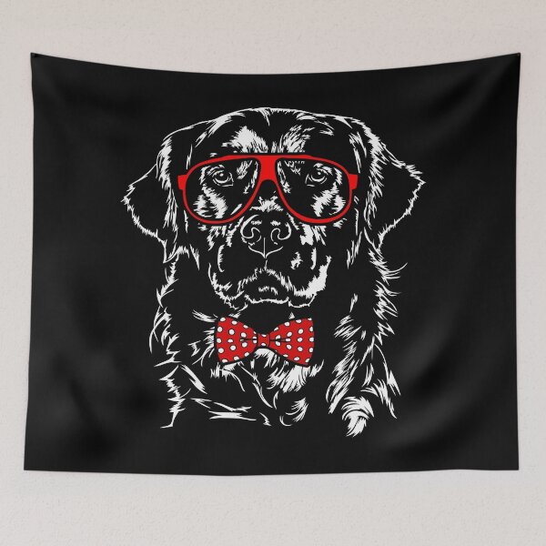 Item preview, Funny golden retriever with glasses and bow tie dog designed and sold by dogarts.