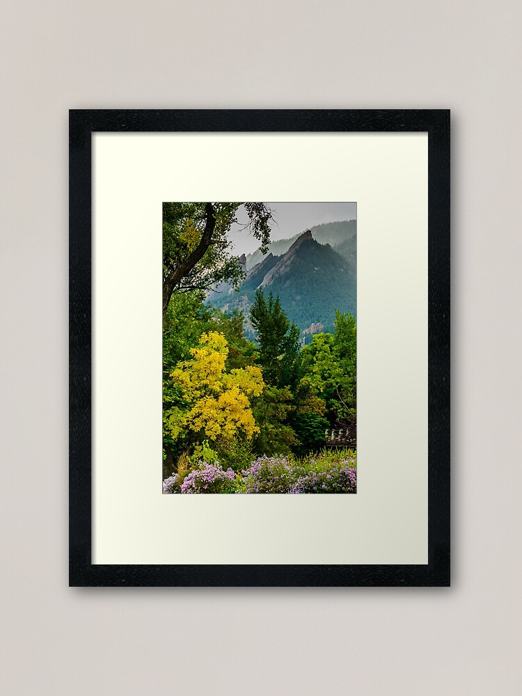Alternate view of Fall For The Flatirons Framed Art Print