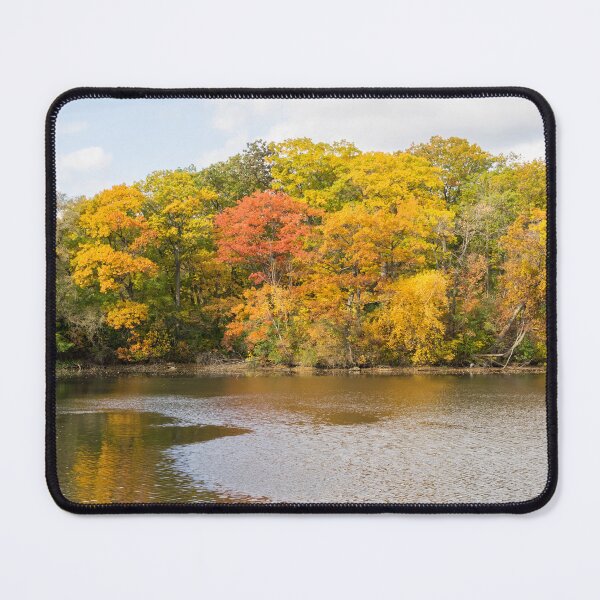 Item preview, Silver Breeze - Autumnal Lakeside at Grenadier Pond in High Park Toronto designed and sold by Georgia Mizuleva.