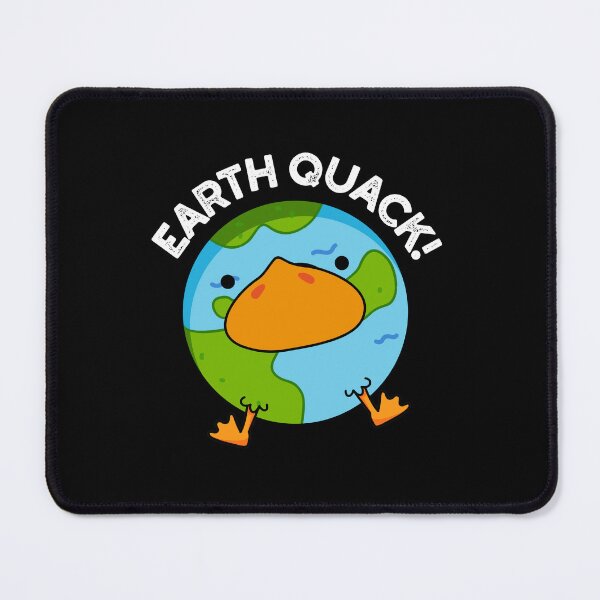 Item preview, Earthquack Funny Earthquake Puns (Dark BG) designed and sold by punnybone.