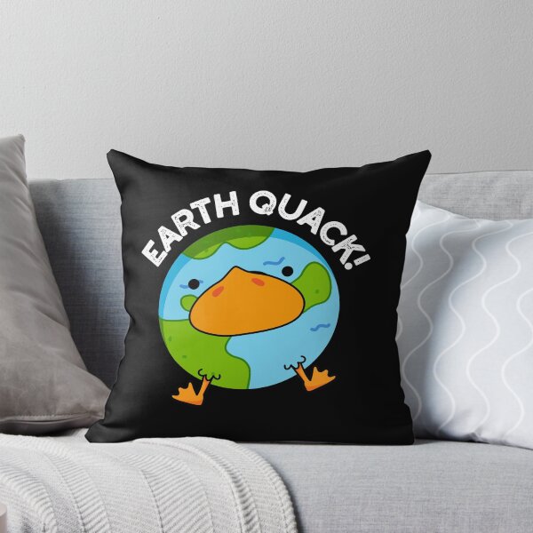 Item preview, Earthquack Funny Earthquake Puns (Dark BG) designed and sold by punnybone.
