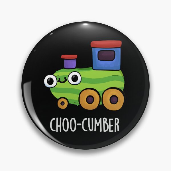 Item preview, Choo-cumber Funny Cucumber Puns (Dark BG) designed and sold by punnybone.