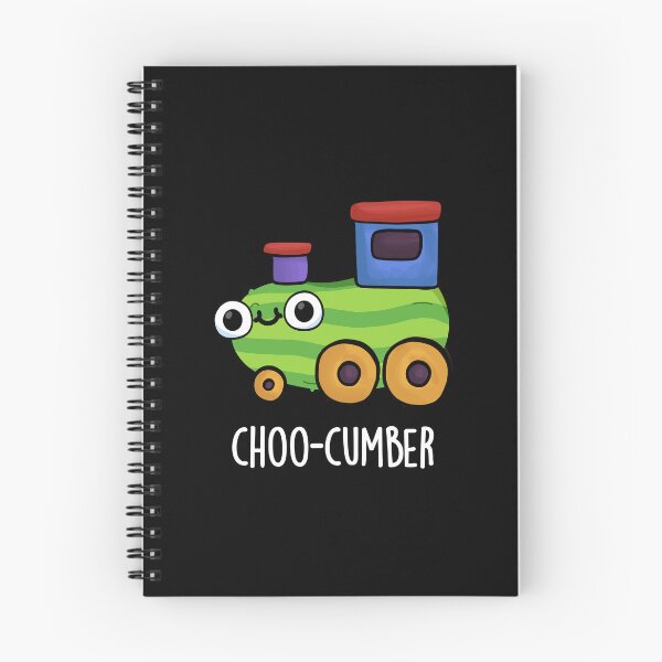 Item preview, Choo-cumber Funny Cucumber Puns (Dark BG) designed and sold by punnybone.