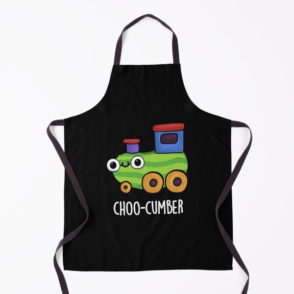 Item preview, Choo-cumber Funny Cucumber Puns (Dark BG) designed and sold by punnybone.