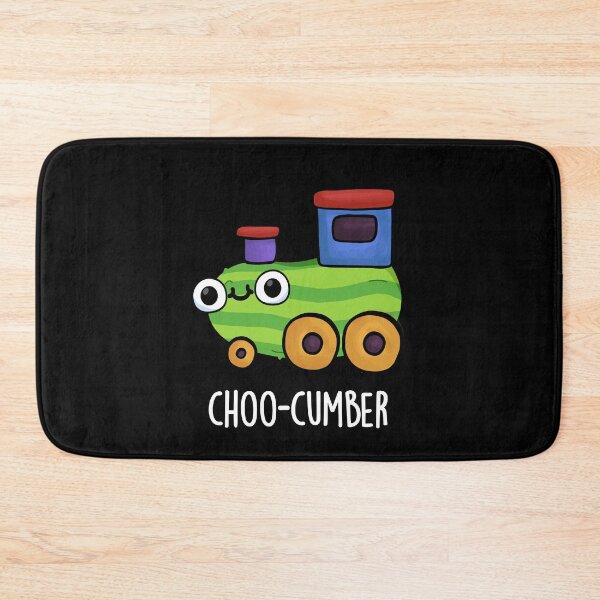 Item preview, Choo-cumber Funny Cucumber Puns (Dark BG) designed and sold by punnybone.