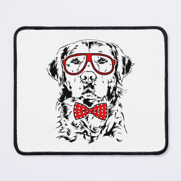 Item preview, Funny golden retriever with glasses and bow tie dog designed and sold by dogarts.