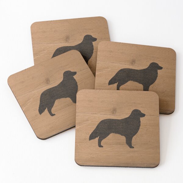 Item preview, Flat Coated Retriever Silhouette(s) designed and sold by Jenn Inashvili.