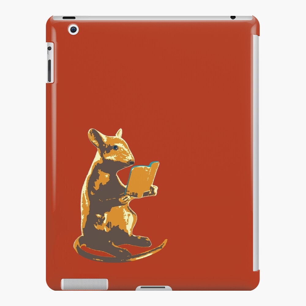 Book Mouse - gold iPad Case & Skin