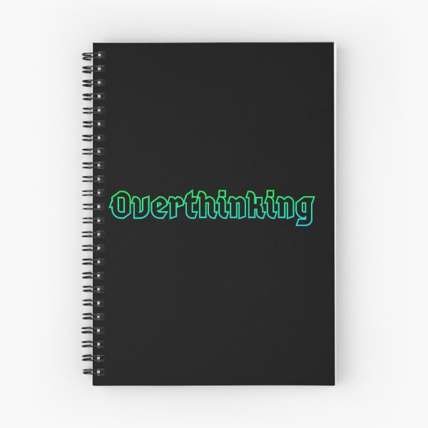 Item preview, Overthinking, ombre effect mental health message designed and sold by Designbyfia.
