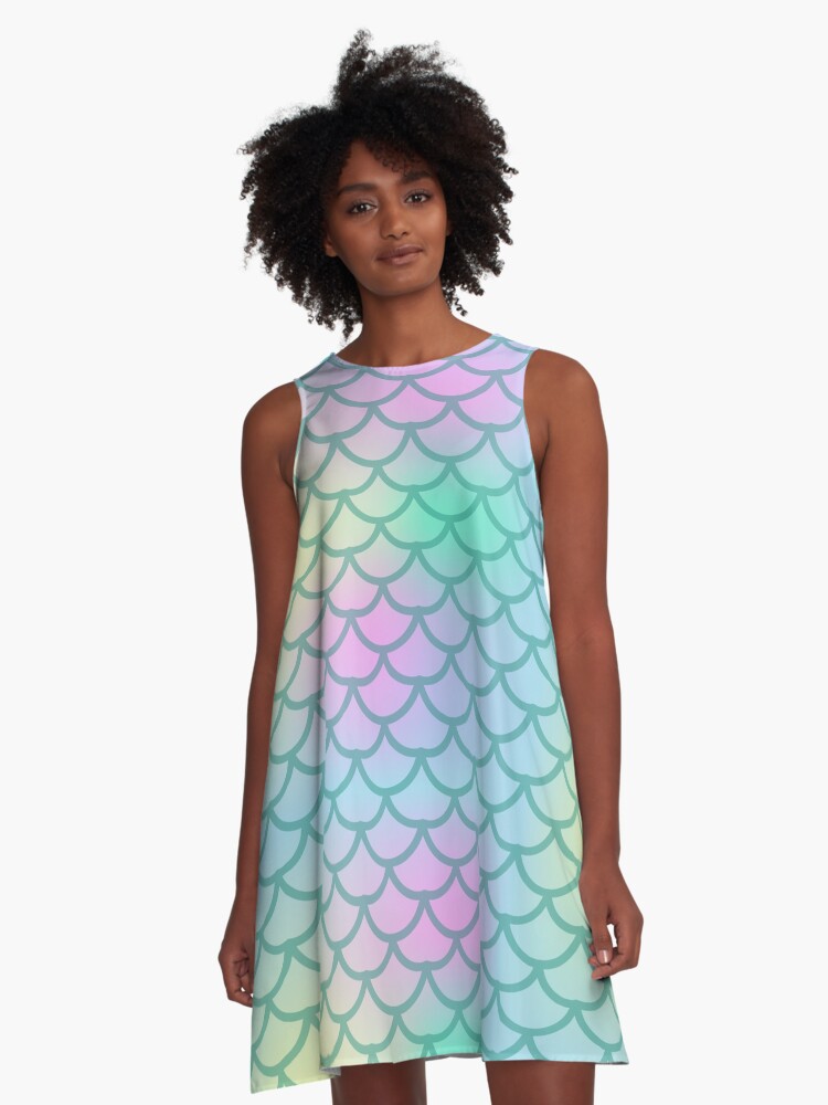 Fish scale mermaid dress hotsell