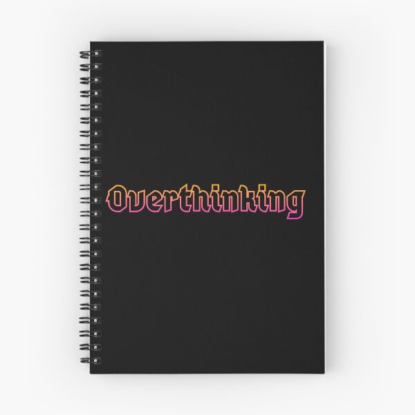 Item preview, Overthinking, ombre effect mental health message designed and sold by Designbyfia.
