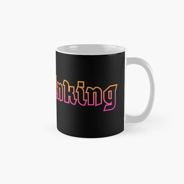 Item preview, Overthinking, ombre effect mental health message designed and sold by Designbyfia.