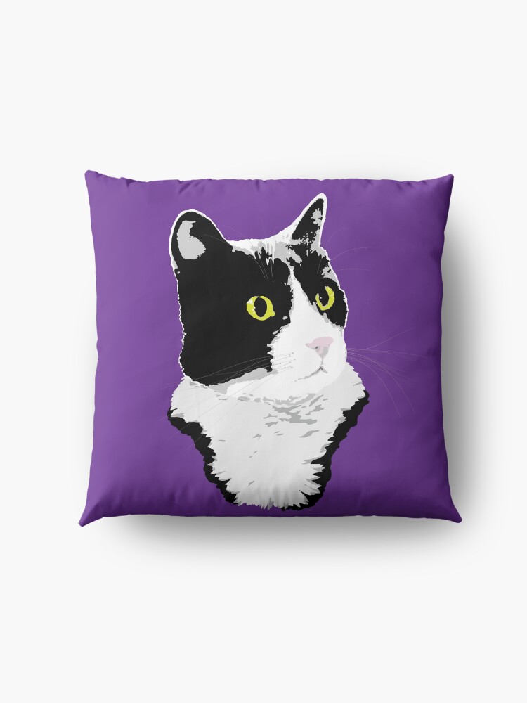 Alternate view of Regal Tuxedo Kitty Floor Pillow