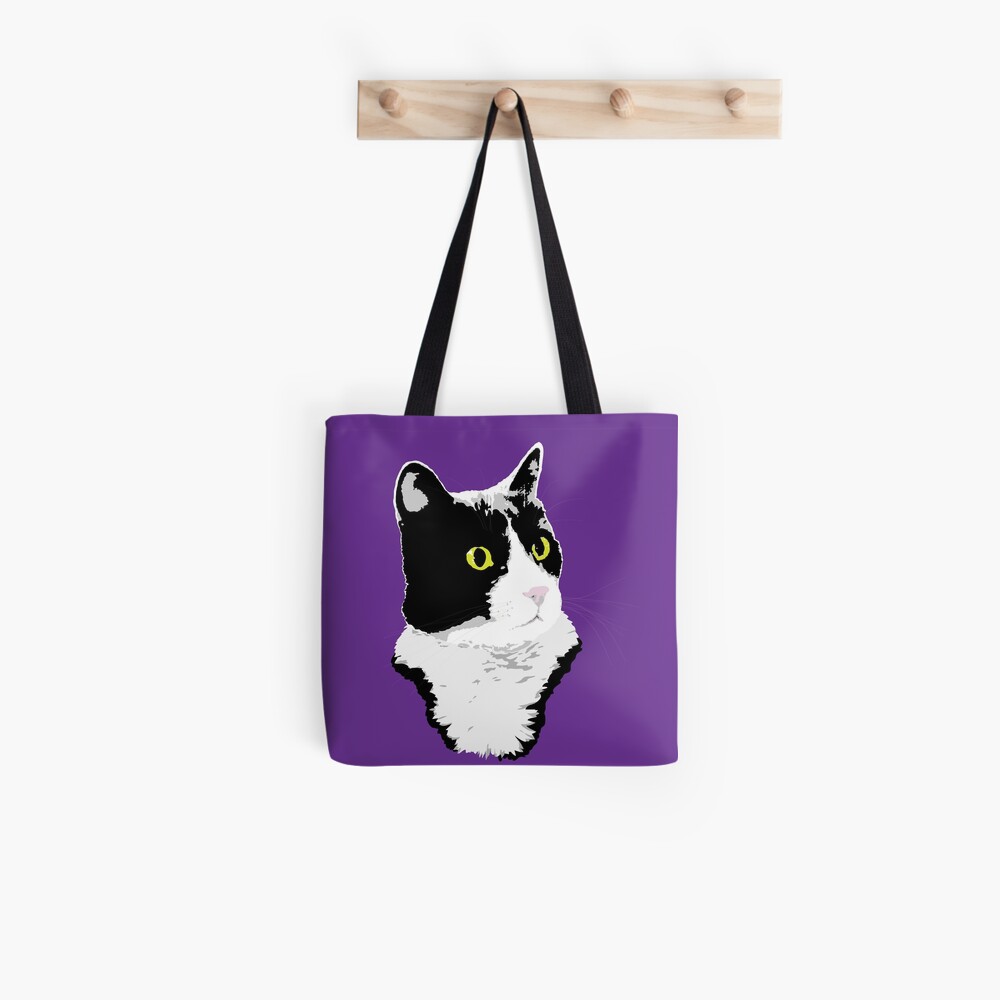 Regal Tuxedo Kitty Tote Bag