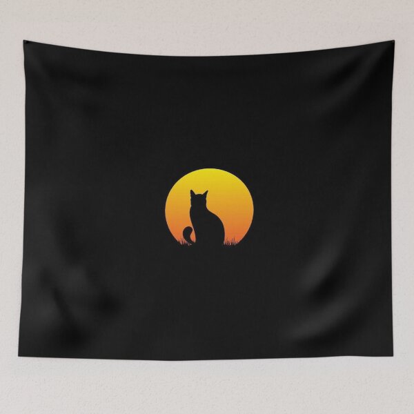 Item preview, Cat looking at sunset designed and sold by Vehiclestore.
