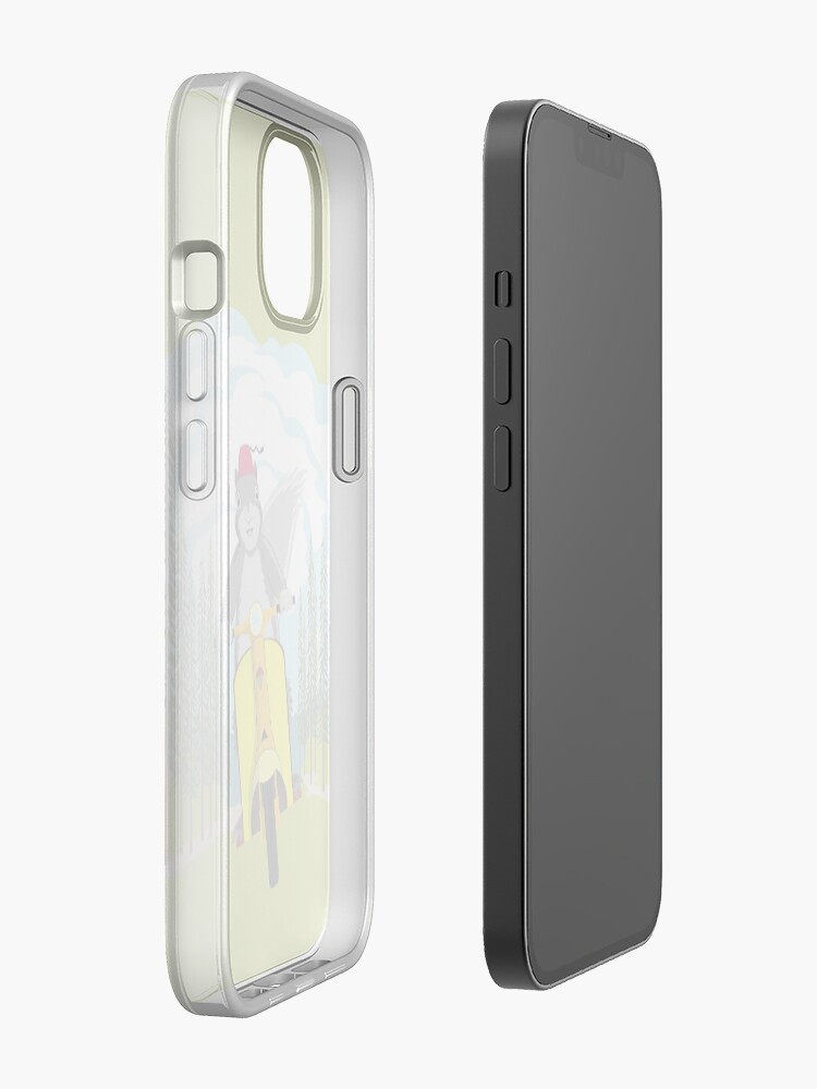 Alternate view of Squirrel on a Scooter iPhone Case