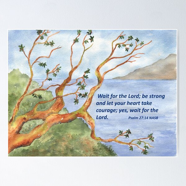 Item preview, Hope & Courage- Psalm 27:14 designed and sold by Diane Hall Watercolors.