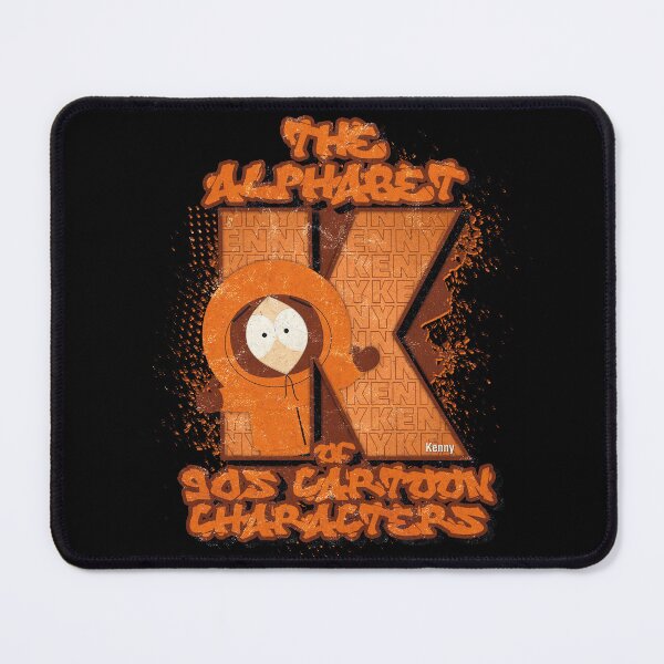 Item preview, The Alphabet of 90s Cartoon Characters Letter K is for Kenny designed and sold by More-dan-Prints.