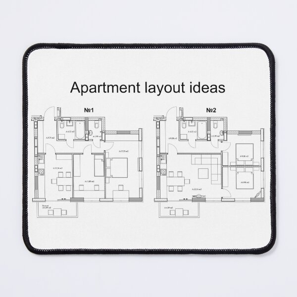 Item preview, Apartment layout ideas, vector blueprint	 designed and sold by Familyshmot.