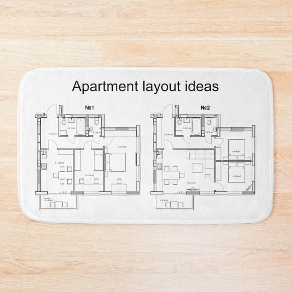 Item preview, Apartment layout ideas, vector blueprint	 designed and sold by Familyshmot.