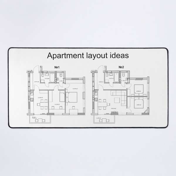 Item preview, Apartment layout ideas, vector blueprint designed and sold by Familyshmot.