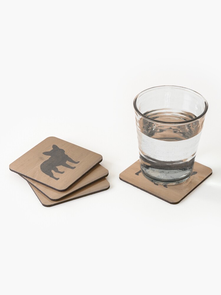 Alternate view of French Bulldog Silhouette(s) Coasters (Set of 4)