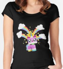 Princess Unikitty YAY! Women's Fitted Scoop T-Shirt