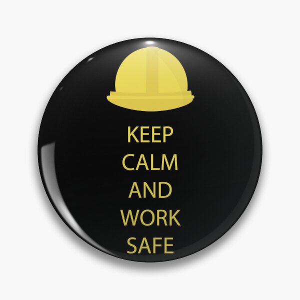 Item preview, Keep calm and work safe. Yellow hard hat designed and sold by Amnise.