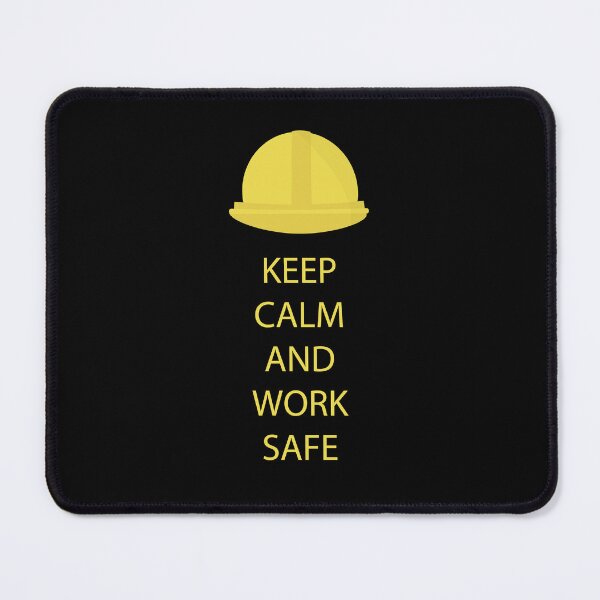 Item preview, Keep calm and work safe. Yellow hard hat designed and sold by Amnise.