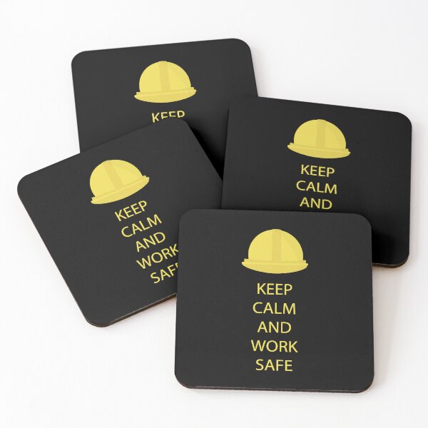 Item preview, Keep calm and work safe. Yellow hard hat designed and sold by Amnise.