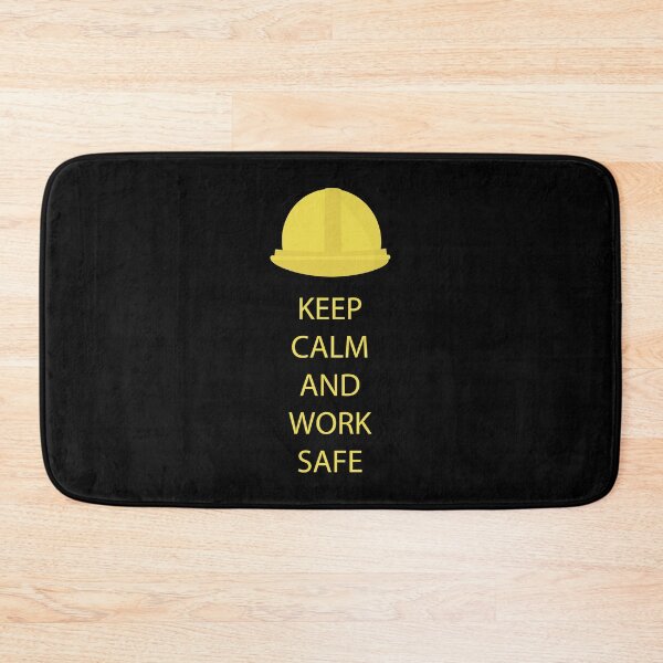 Item preview, Keep calm and work safe. Yellow hard hat designed and sold by Amnise.