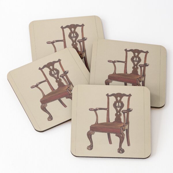 Item preview, Chippendale Armchair Rolland Livingstone Art Print designed and sold by KimCheetham.