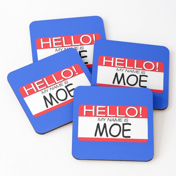 Item preview, "HELLO! MY NAME IS MOE" NAME TAG designed and sold by WOOFANG.