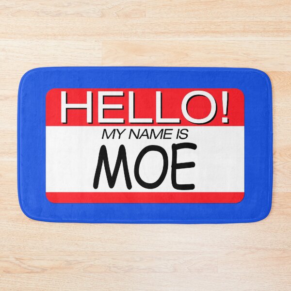 Item preview, "HELLO! MY NAME IS MOE" NAME TAG designed and sold by WOOFANG.