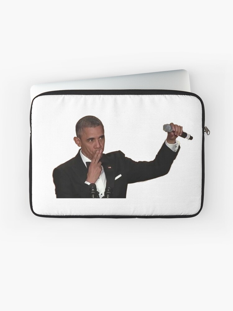 Barack Obama Mic Drop Laptop Sleeve By Lulumurph Redbubble