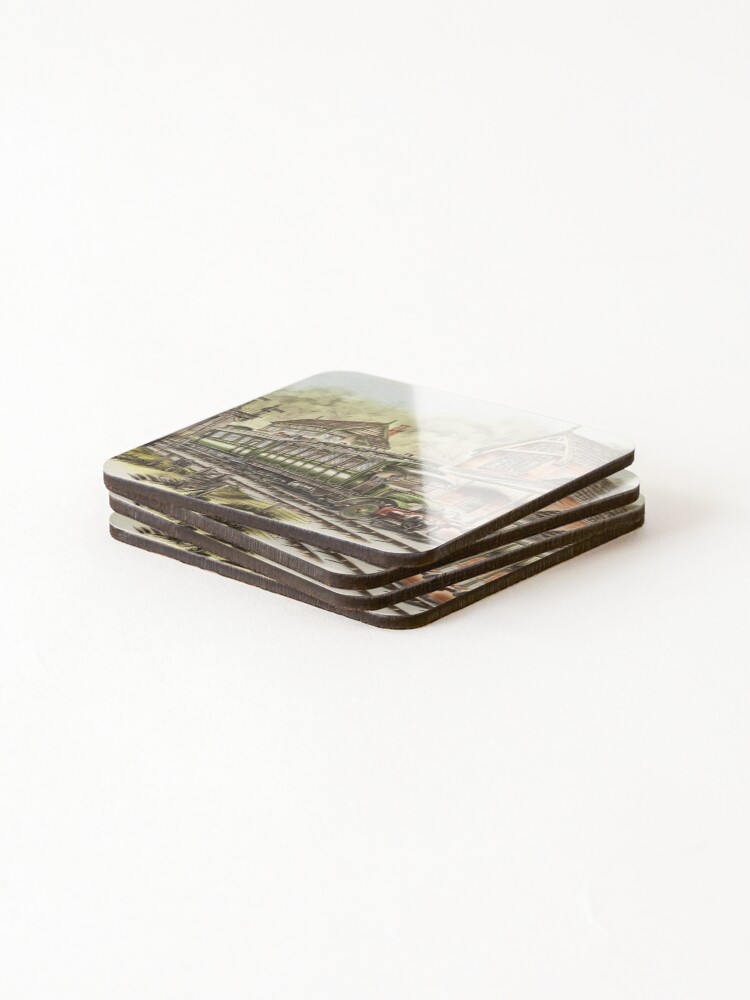Thumbnail 4 of 5, Coasters (Set of 4), The Railbus designed and sold by Rasendyll.