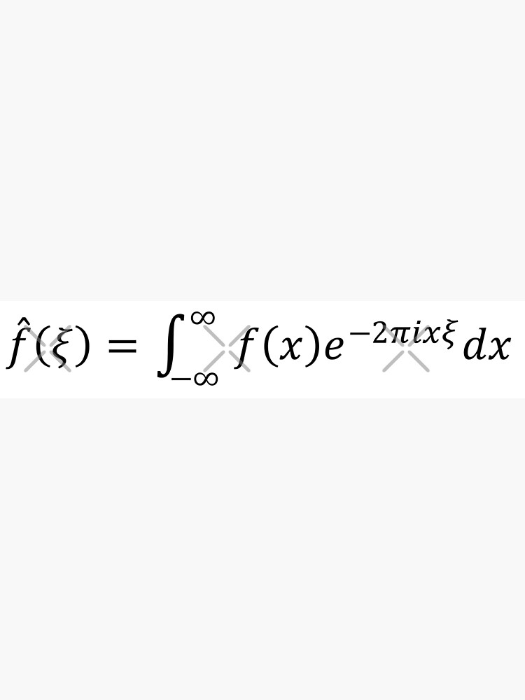  fourier transform equation poster for sale by sciencecorner redbubble
