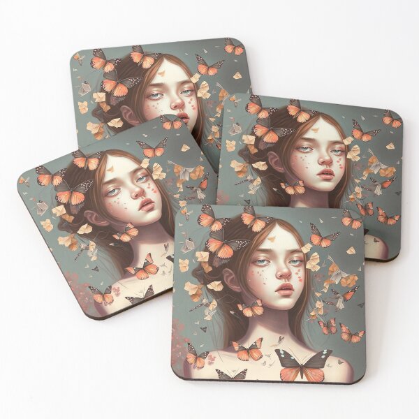 Item preview, Girl Surrounded by Butterflies 4 designed and sold by Juliascutecornr.