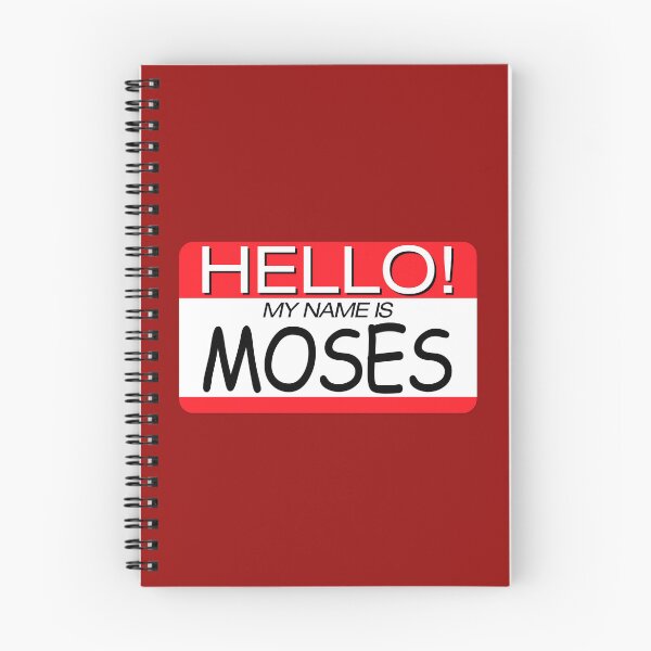 Item preview, "HELLO! MY NAME IS MOSES" NAME TAG designed and sold by WOOFANG.