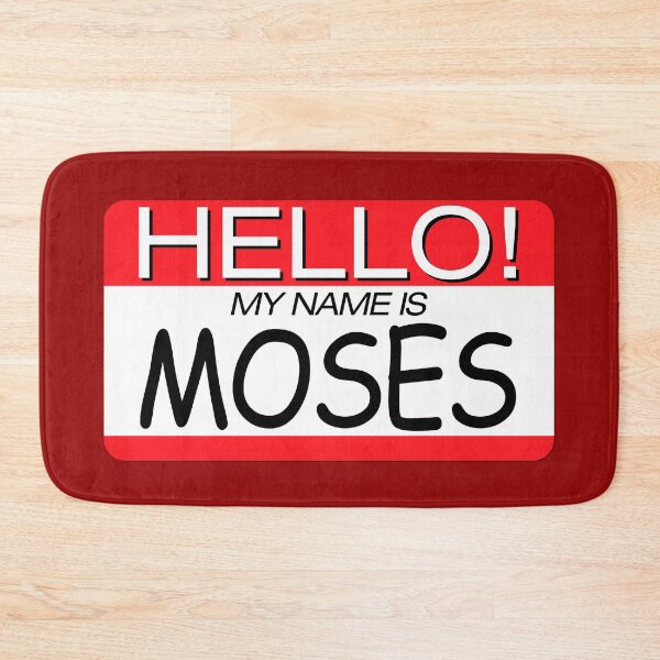 Item preview, "HELLO! MY NAME IS MOSES" NAME TAG designed and sold by WOOFANG.