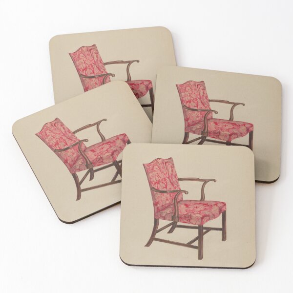 Item preview, Chippendale Armchair American 20th Century Art Print designed and sold by KimCheetham.