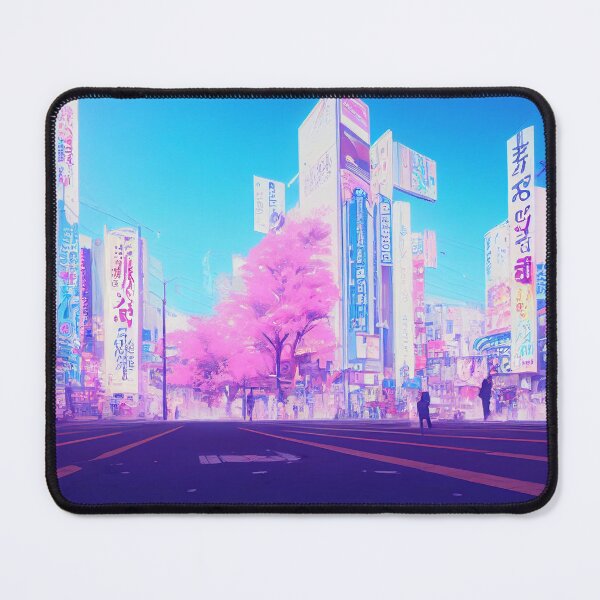 Aperçu de l'œuvre Nuages sur Shibuya Tokyo Pastel Vaporwave créée et vendue par ZAKAABDE2020.